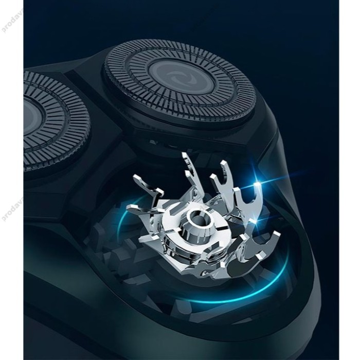 Електробритва Hoco Dar06 Plus електричний апарат із smart LED індикатор IPX7 Green