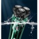 Електробритва Hoco Dar06 Plus електричний апарат із smart LED індикатор IPX7 Green