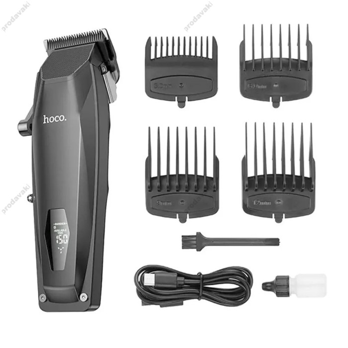 Машинка для стрижки волосся Hoco HP21 electric Hair clipper 150min LED Display Black