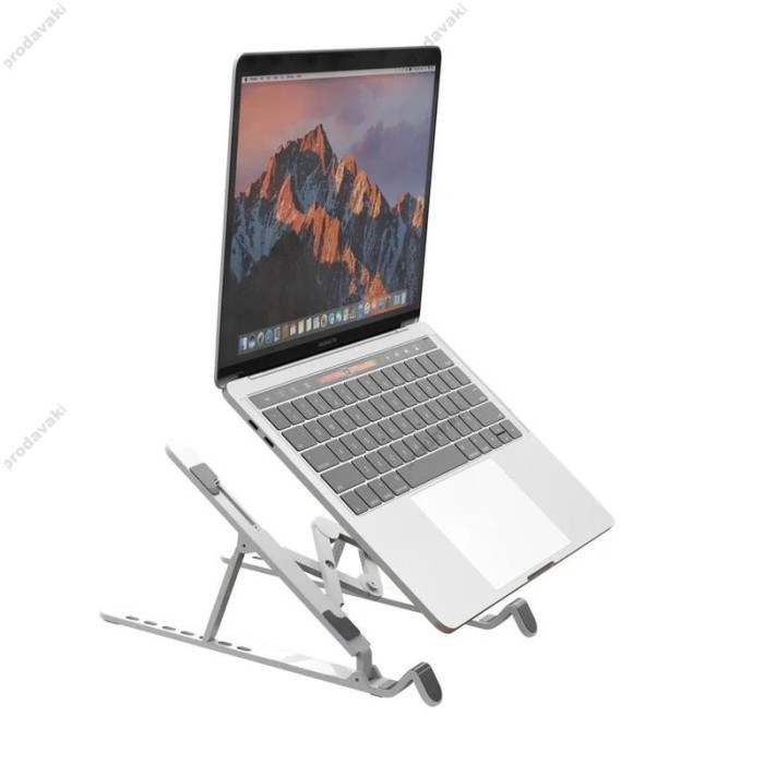 Підставка для ноутбука та MacBook XO C102 Foldable Laptop Stand Silver