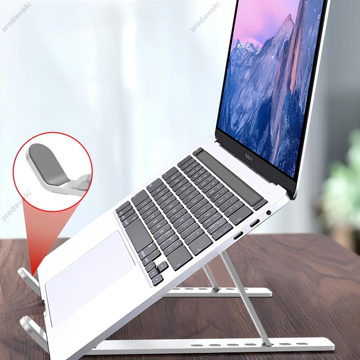 Підставка для ноутбука та MacBook XO C49 Folding Laptop Stand Silver