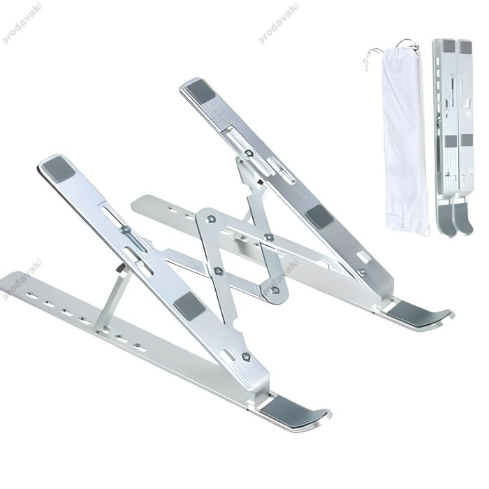 Підставка для ноутбука та MacBook XO C49 Folding Laptop Stand Silver