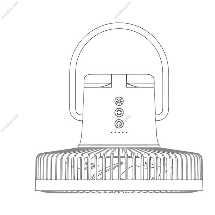 Портативний міні вентилятор CH WT-F61A White