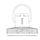 Портативний міні вентилятор CH WT-F61A White