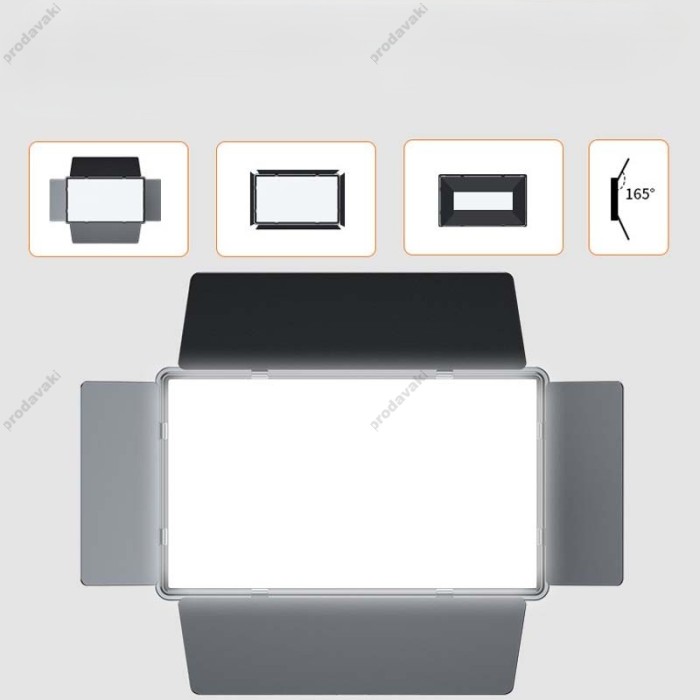 Лампа відеосвітло LED CH E900 with display 30x17 cm 896 Lights 3000K-6500K Remote (від мережі та акб)