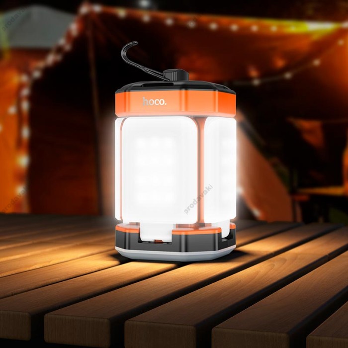 Лампа наружная (кемпинговая лампа) HOCO DL20 Cool light outdoor camping lamp Orange
