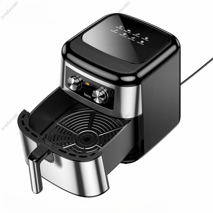 Аерогриль HOCO HJD16A Kitchen multifunctional air fryer 8L 1700W Black