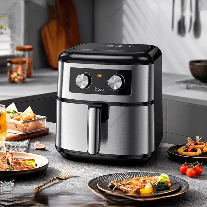 Аерогриль HOCO HJD16A Kitchen multifunctional air fryer 8L 1700W Black