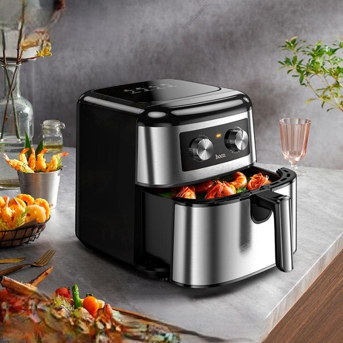 Аерогриль HOCO HJD16A Kitchen multifunctional air fryer 8L 1700W Black