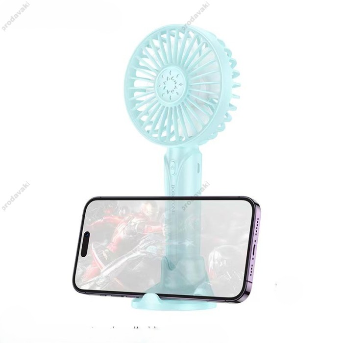 Портативний міні вентилятор Borofone DBF01 Precious handheld small fan Blue