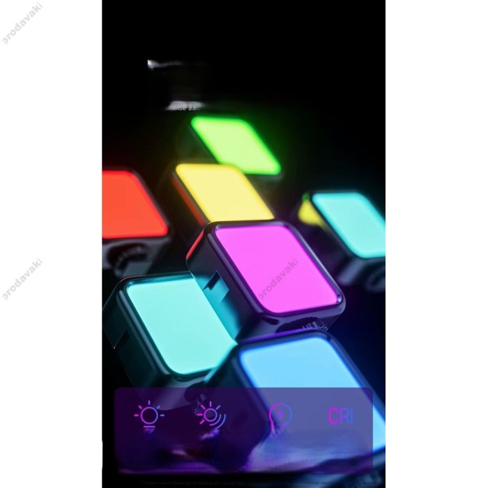  Накамерне відеосвітло LED CH AY-72 RGB 3000K-6000K