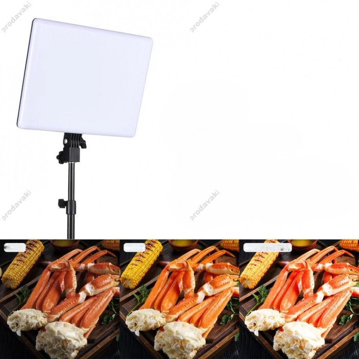 Лампа відеосвітло LED CH A111 33x25 cm 416 Lights 3200K - 5500K