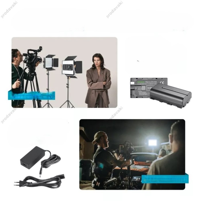Лампа відеосвітло LED CH NEERWER NL480S 29W Bi-color 480pcs Led color 3200-5600K CRI 96+
