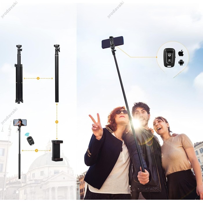 Лампа кільцева для селфі CH CODN-539B 10inch 26см 15W 3000-6500K Black