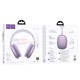 Бездротові Bluetooth навушники Hoco W65 Plus Wireless Headphones Purple