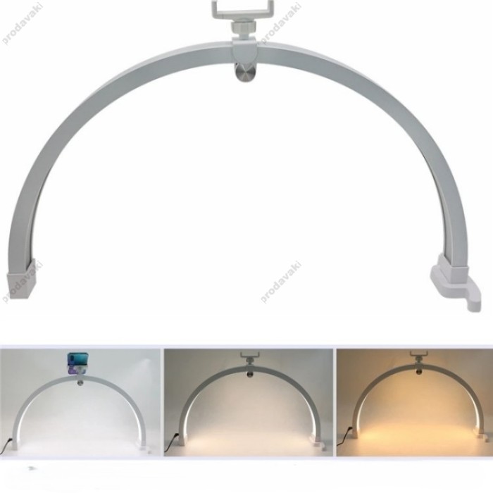 Безтіньова LED лампа CH M12X у формі півмісяця для бьюті майстра 20W color 3200-5600K