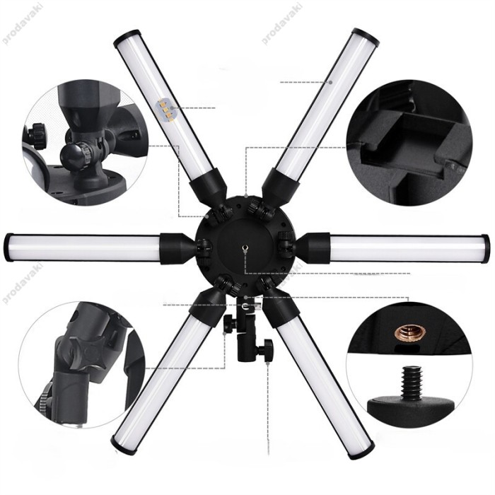 Лампа відеосвітло STAR LIGHT LED CH HD-60X 60W 3200K-5600K
