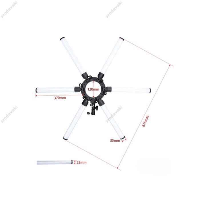 Лампа відеосвітло STAR LIGHT LED CH AL-120X 120W 3200K-5600K