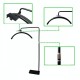 Безтіньова LED лампа CH HD-M8X 50W 80x20 у формі півмісяця 3000K-6000K Black