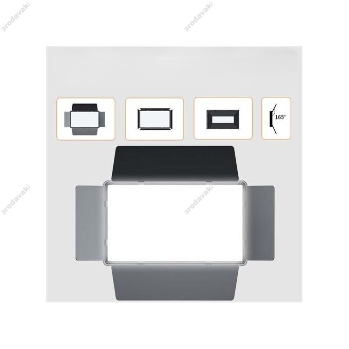 Лампа відеосвітло LED CH Pro 600 3200-6500K Black