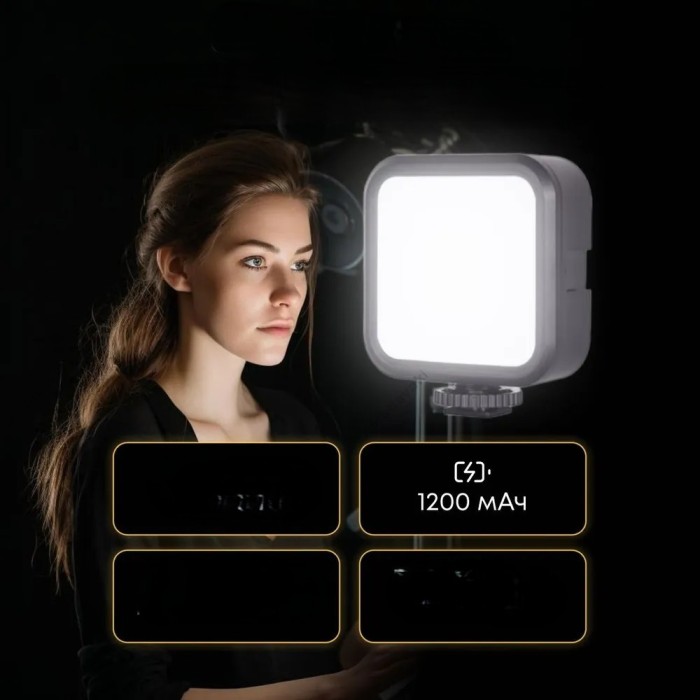 Накамерне відеосвітло LED CH WL62 3000K-9000K