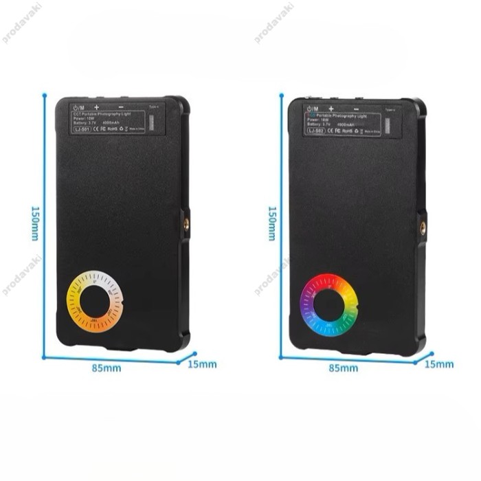 Накамерне відеосвітло LED CH LJ-S01 4000mAh 3000-6500K
