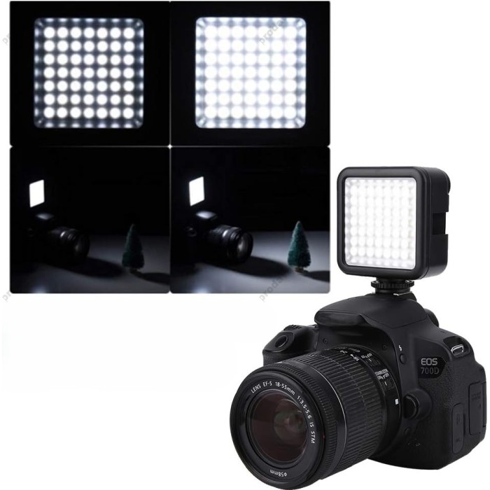 Накамерне відеосвітло LED CH W49 2500-6500K