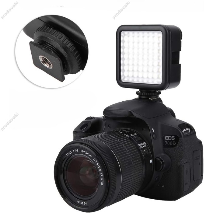 Накамерне відеосвітло LED CH W49 2500-6500K