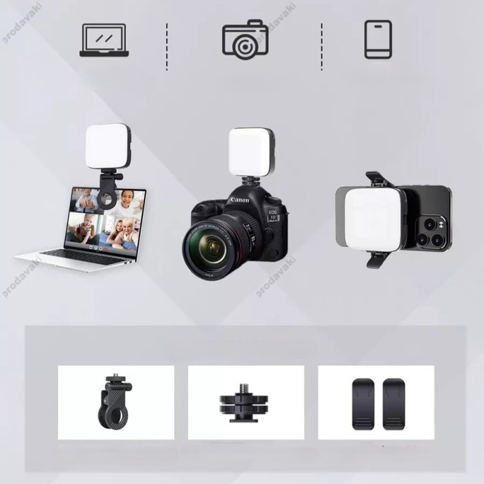Накамерне відеосвітло CH M11 4,5W color 3000-9900K Battery 2000mAh