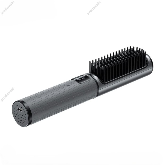 Електрична гребінець-випрямляч для волосся HOCO DAR34 Lucky portable straight-curling dual-purpose hair style Grey