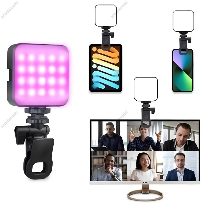 Накамерне відеосвітло LED CH AY-83 RGB 3000K-6500K