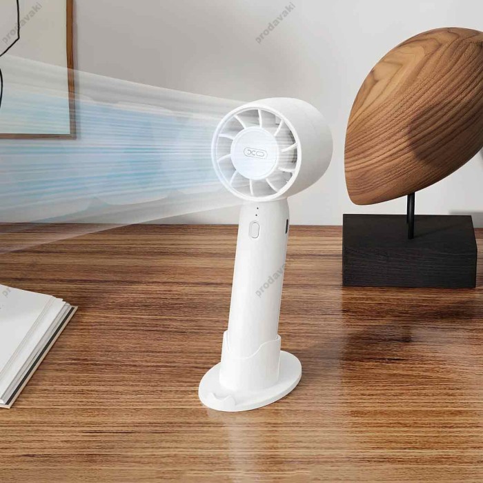 Портативний міні вентилятор XO MF93 Desktop/Handheld Fan White