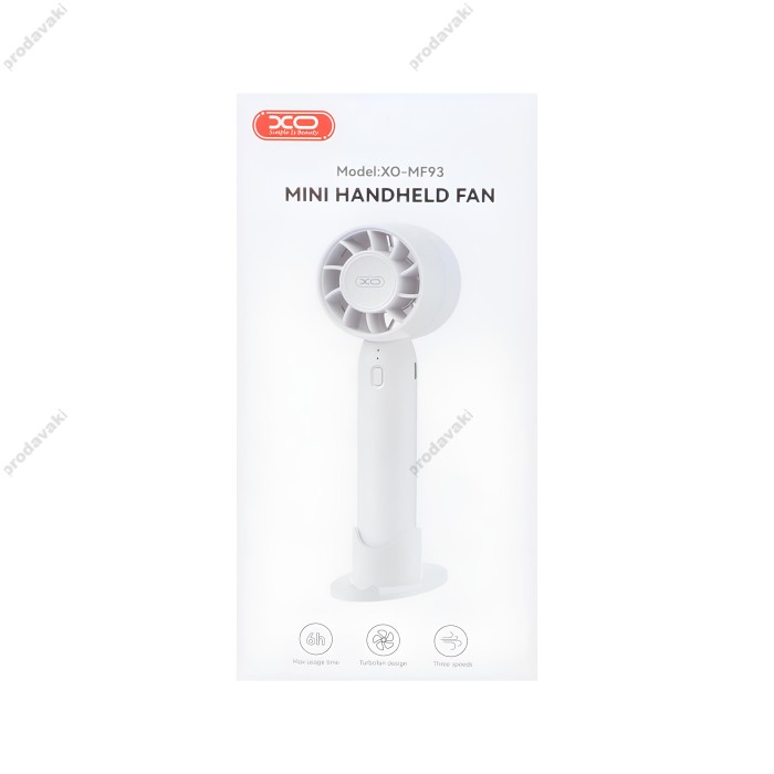 Портативний міні вентилятор XO MF93 Desktop/Handheld Fan White