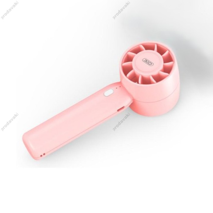 Портативний міні вентилятор XO MF93 Desktop/Handheld Fan Pink