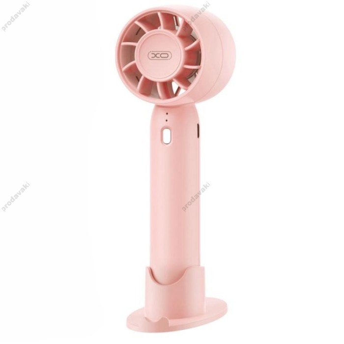Портативний міні вентилятор XO MF93 Desktop/Handheld Fan Pink