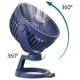 Портативний міні вентилятор XO MF78 desktop/bracket adjustable angl Fan Blue