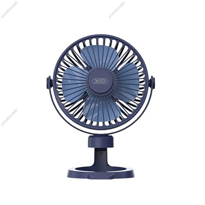 Портативний міні вентилятор XO MF78 desktop/bracket adjustable angl Fan Blue