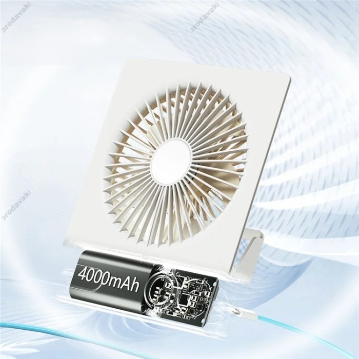 Портативний міні вентилятор CH WT-N15 White