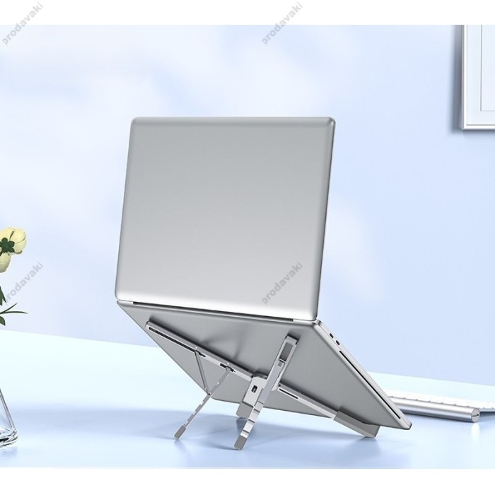 Підставка для ноутбука та MacBook Hoco PH51 X Bystander metal folding laptop holder Grey