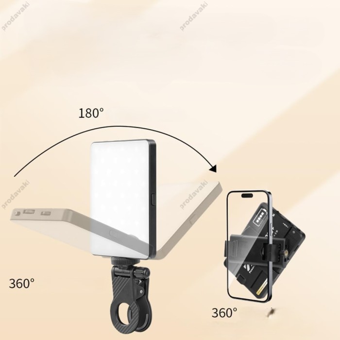 Накамерне відеосвітло LED CH M17 2500K-9000K
