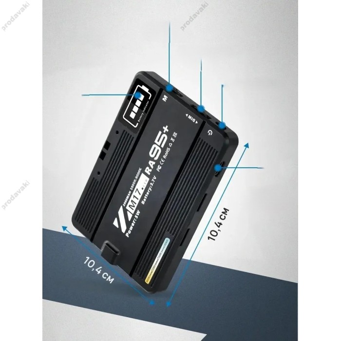 Накамерне відеосвітло LED CH M17 2500K-9000K