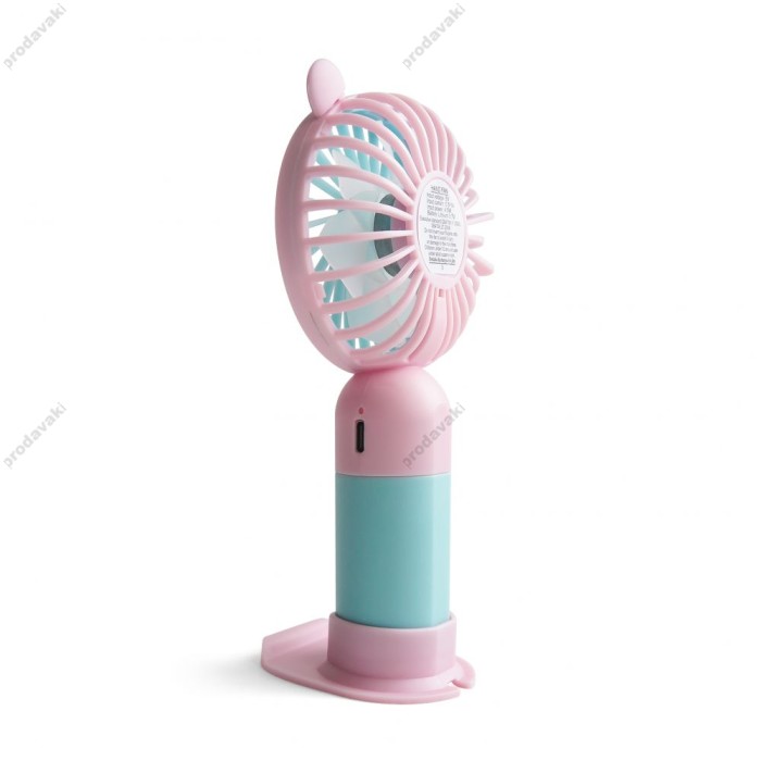 Портативний міні вентилятор CH Y-19 blue/pink
