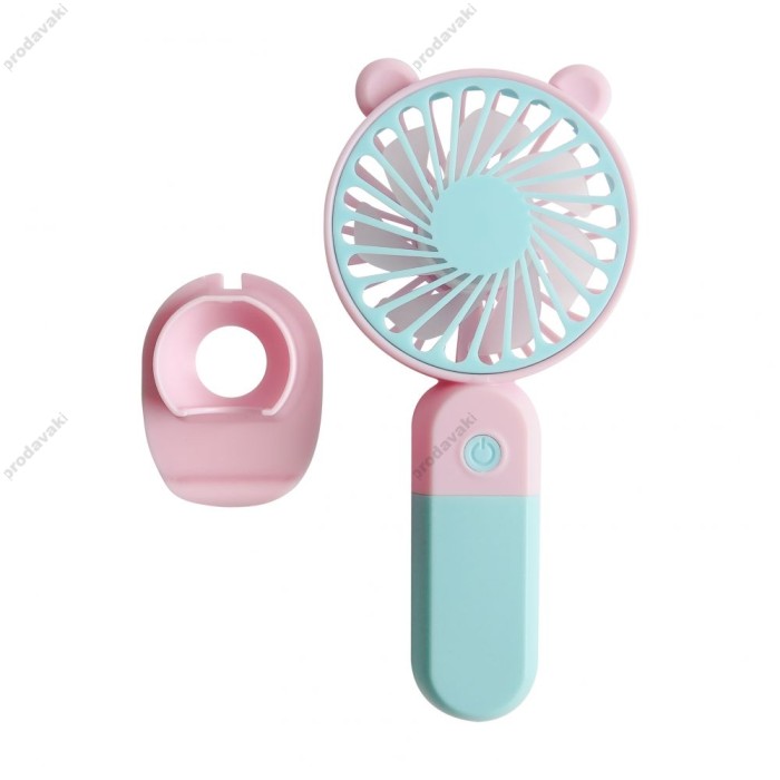 Портативний міні вентилятор CH Y-19 blue/pink