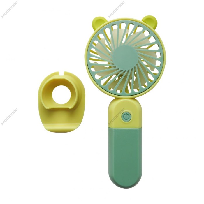 Портативний міні вентилятор CH Y-19 green/yellow