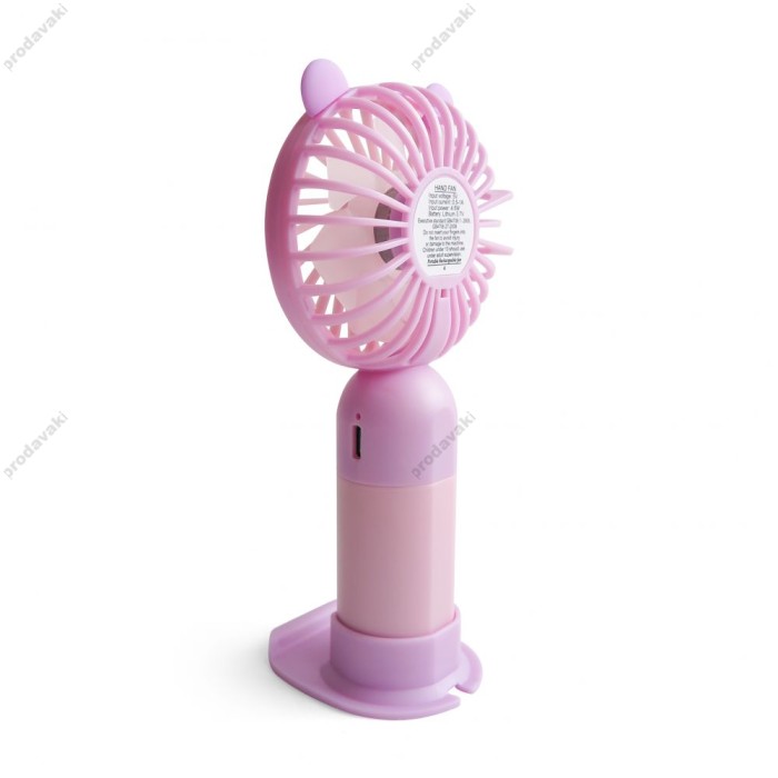 Портативний міні вентилятор CH Y-19 violet/pink