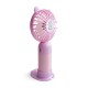 Портативний міні вентилятор CH Y-19 violet/pink