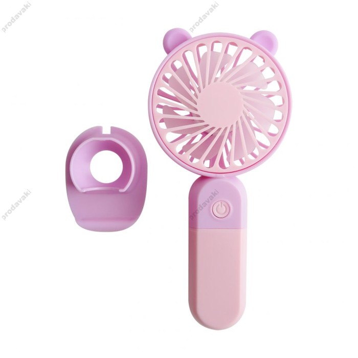 Портативний міні вентилятор CH Y-19 violet/pink
