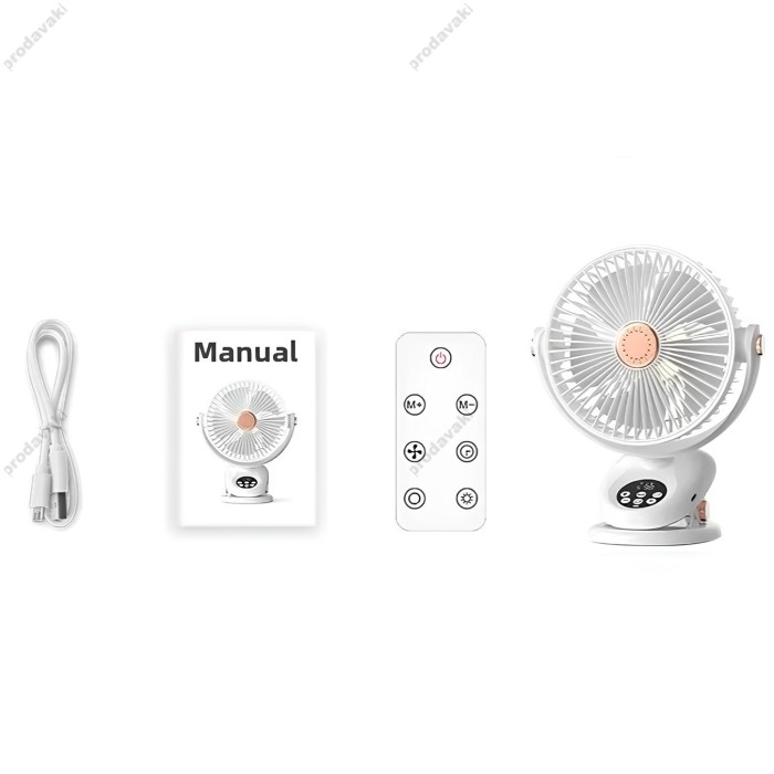 Портативний міні вентилятор CH M9 White