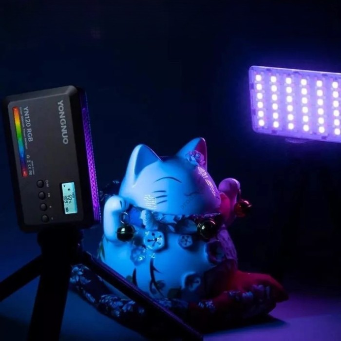 Накамерне відеосвітло LED Yongnuo YN120 RGB 8W Light 130 color 3200-9000K 3100mAh