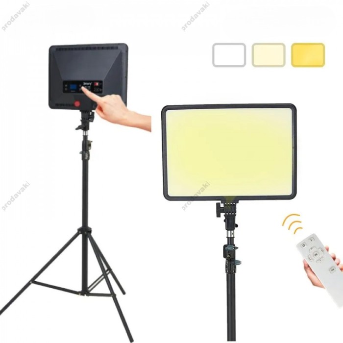 Лампа відеосвітло LED Jmary FM-17RS 37x26 cm 204 Lights 3000K-6000K Remote